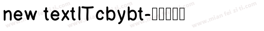 new textITcbybt字体转换